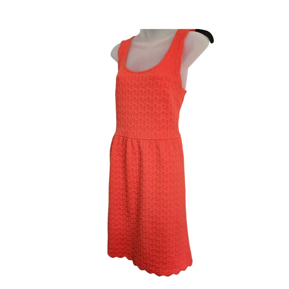 Anthropologie By Maeve Fit and Flare Orange Dress Women's Small - Picture 3 of 10